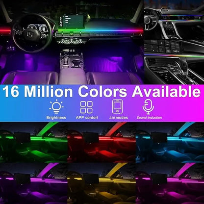 Car LED Interior Light Strips,Acrylic Interior Car LED Strip Light,Atmosphere Lights,Smart APP Control Music Sync.